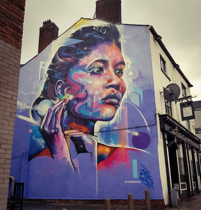 Street Art prägt das Stadtbild von Liverpool.