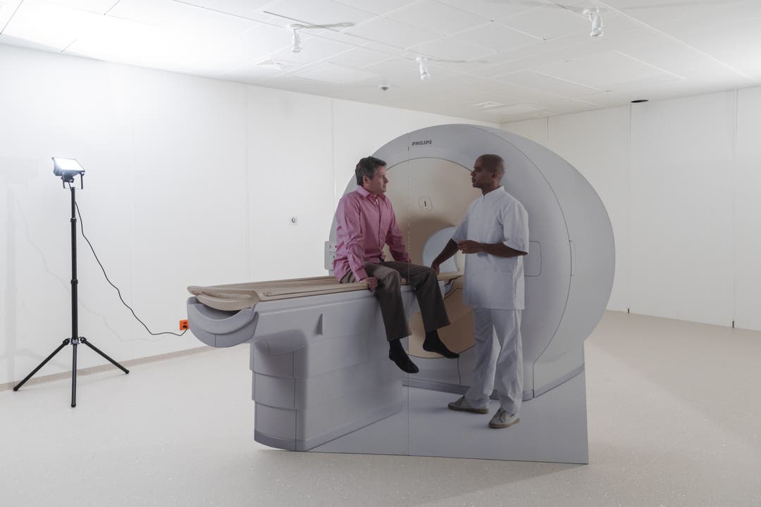  Ein MRI als Kartonmodell.