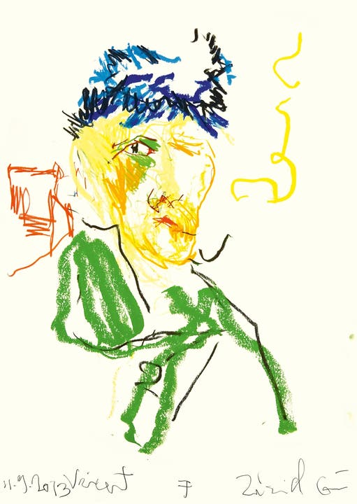 Guillaume Bruère: Zeichnung nach Vincent van Gogh, 2013.