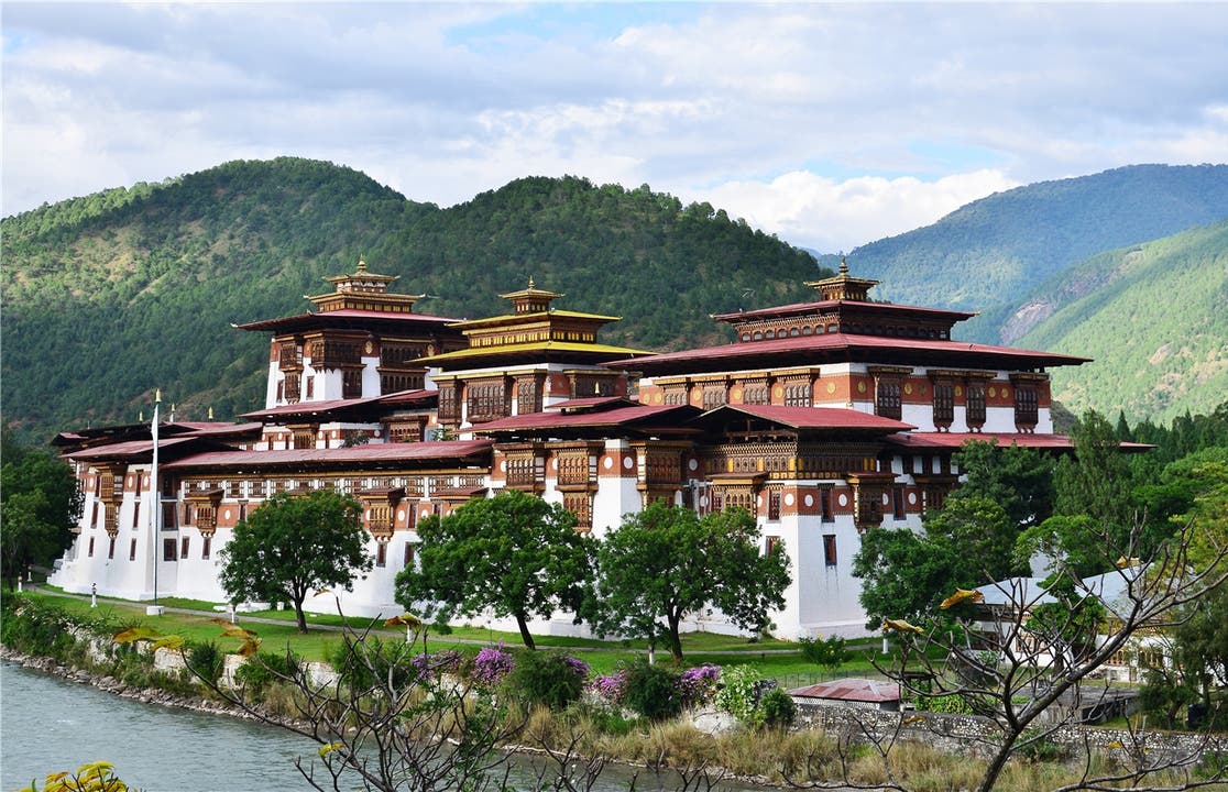 Der alte Dzong von Punakha.
