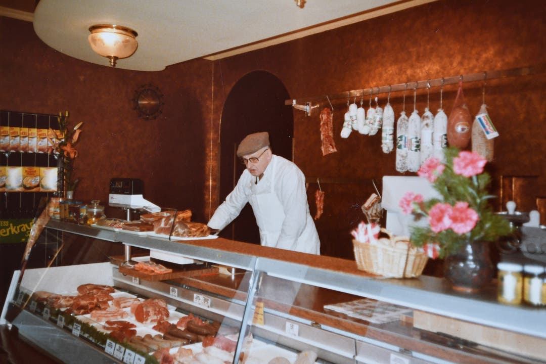 Alfred der Zweite im Laden 1986.