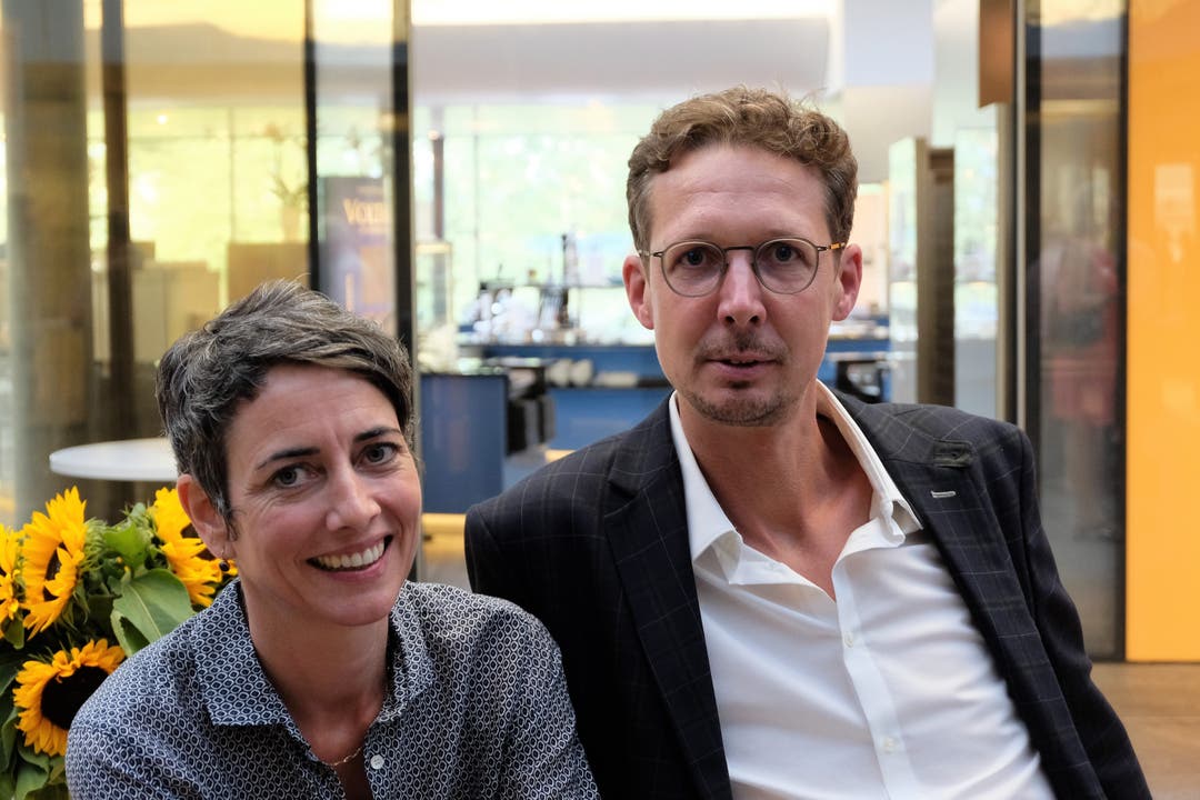 Limmatstadt-AG-Geschäftsleiterin Jasmina Ritz und Politgeograf Michael Hermann.