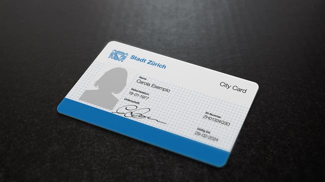 Die Identitätskarte für die Zürcher Stadtbevölkerung: So könnte eine Züri City Card aussehen.