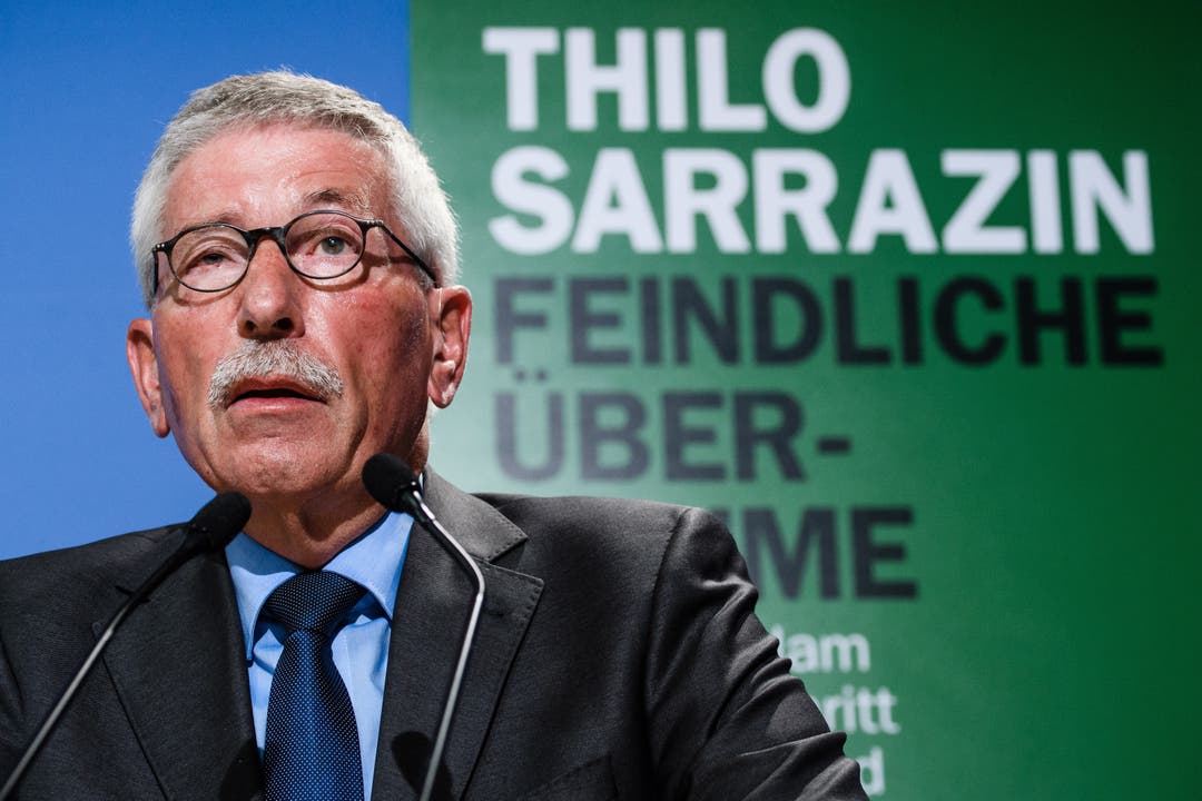 Thilo Sarrazin bei der Vorstellung seines neuen Buchs «Feindliche Übernahme» in Berlin.