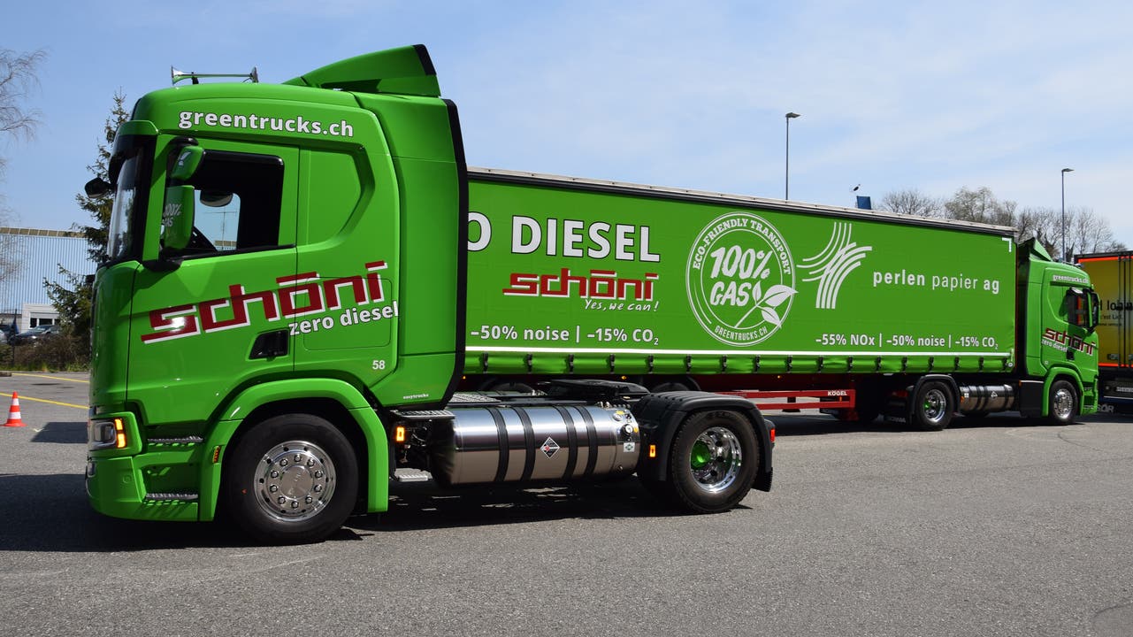 Das Rothrister Transportunternehmen Schöni stockt seinen Wagenpark mit 22 neuen Lastwagen auf, die mit Gas unterwegs sind.