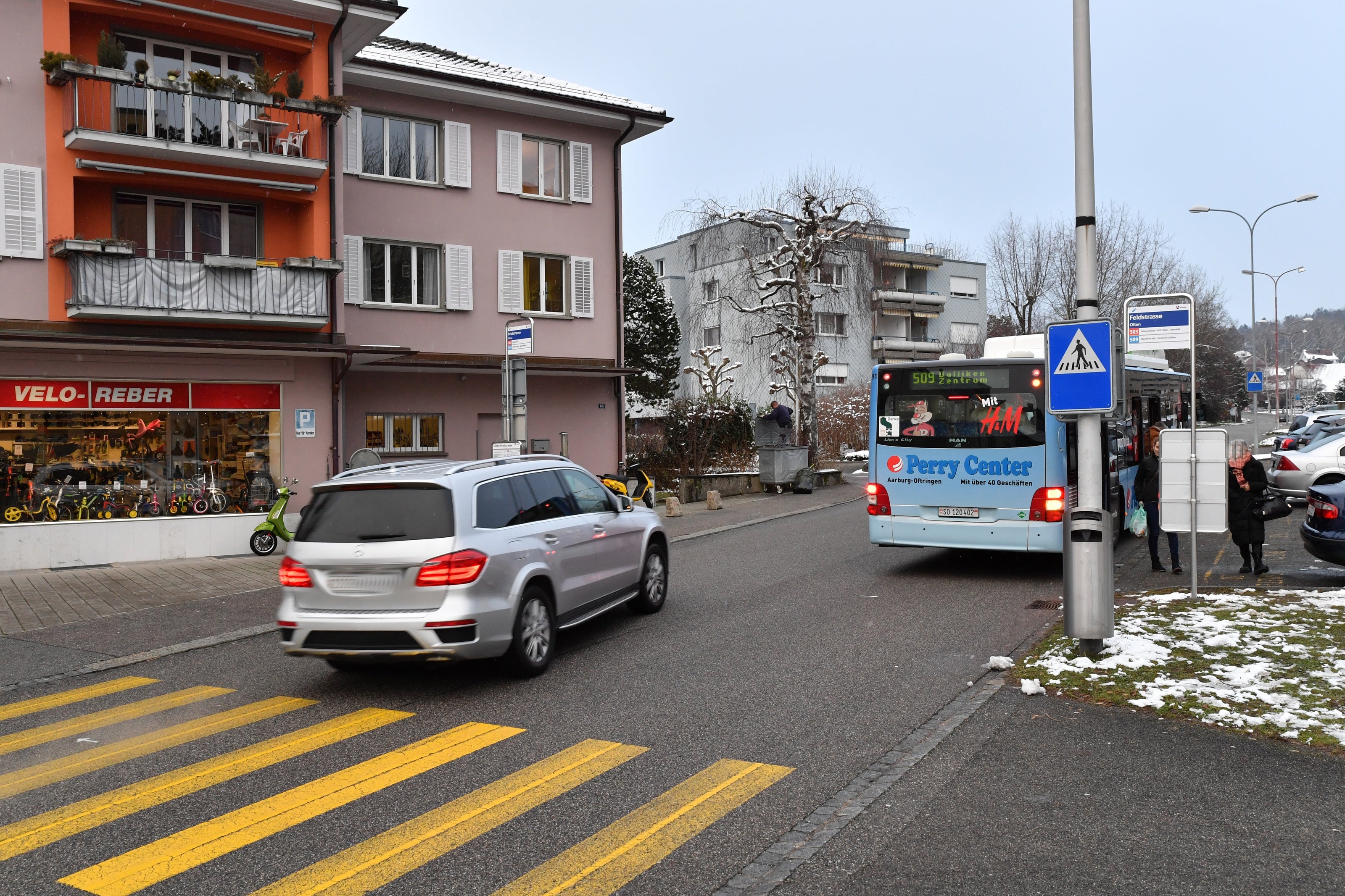 Bildstrecke - Provisorische Bushaltestellen Auf Der Linie 503 In Olten