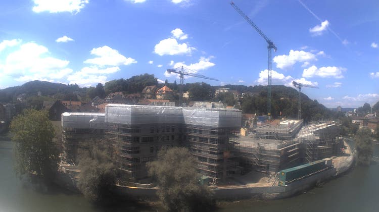 Live-Blick auf die Baustelle: Hier entsteht das neue Thermalbad von Baden