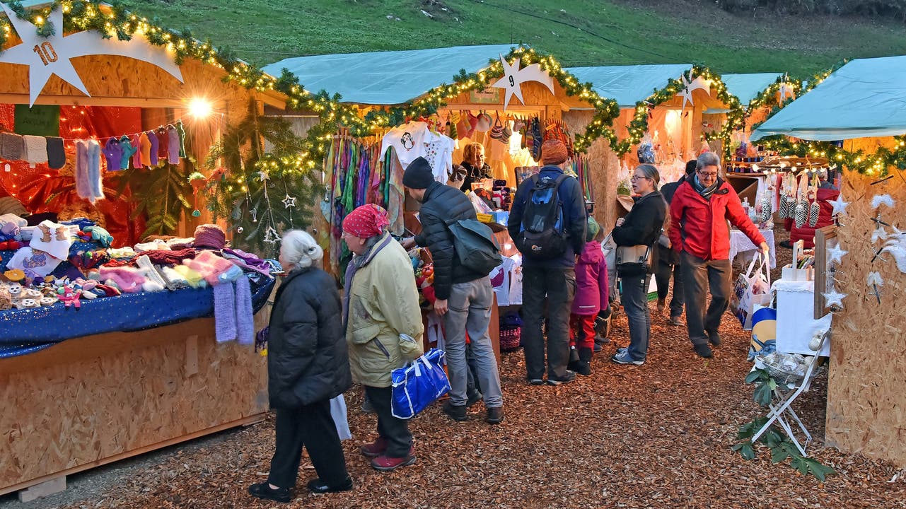 Wegen des schlechten Wetters hatte der Weihnachtsmarkt weniger Besucher als in anderen Jahren. Die die da waren, waren aber vollends zufrieden.
