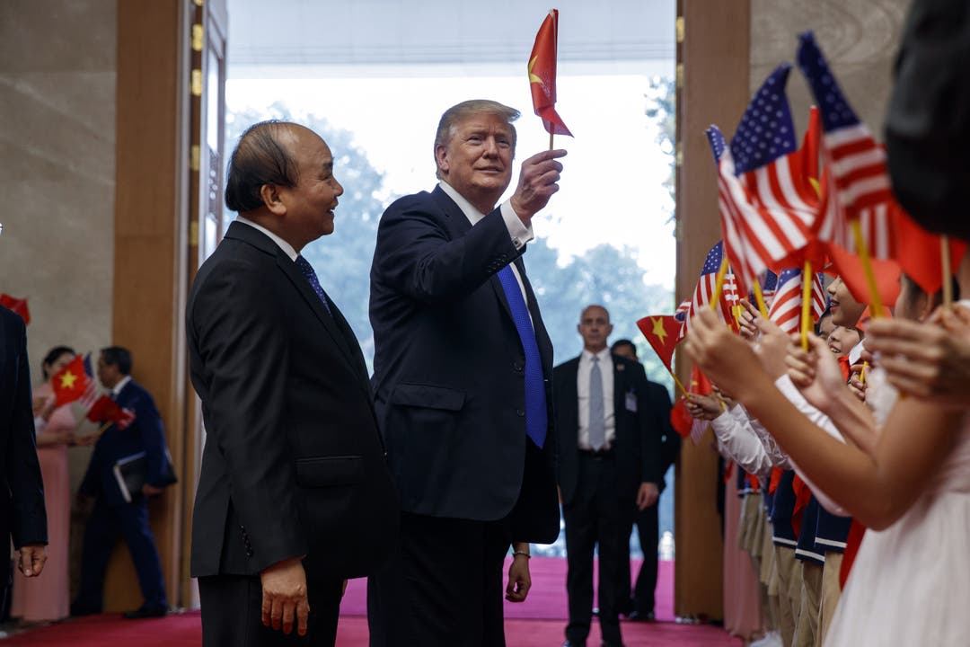 Impressionen vom Gipfeltreffen zwischen Donald Trump und Kim Jong Un in Hanoi.