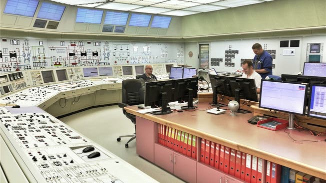 Erinnert ein bisschen an die 60er-Jahre-Serie «Star Trek»: Die Kommandozentrale des Atomkraftwerks Beznau im Aargauischen Döttingen, das die Schweiz seit 1969 mit Energie versorgt.