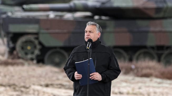 Viktor Orbán anlässlich seiner Rede zum 20-jährigen Jubiläum von Ungarns Nato-Mitgliedschaft.
