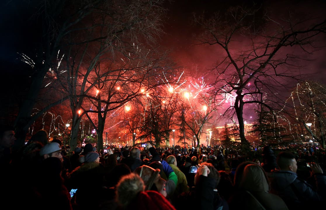Neujahr auch in Belgrad, der Hauptstadt von Serbien.