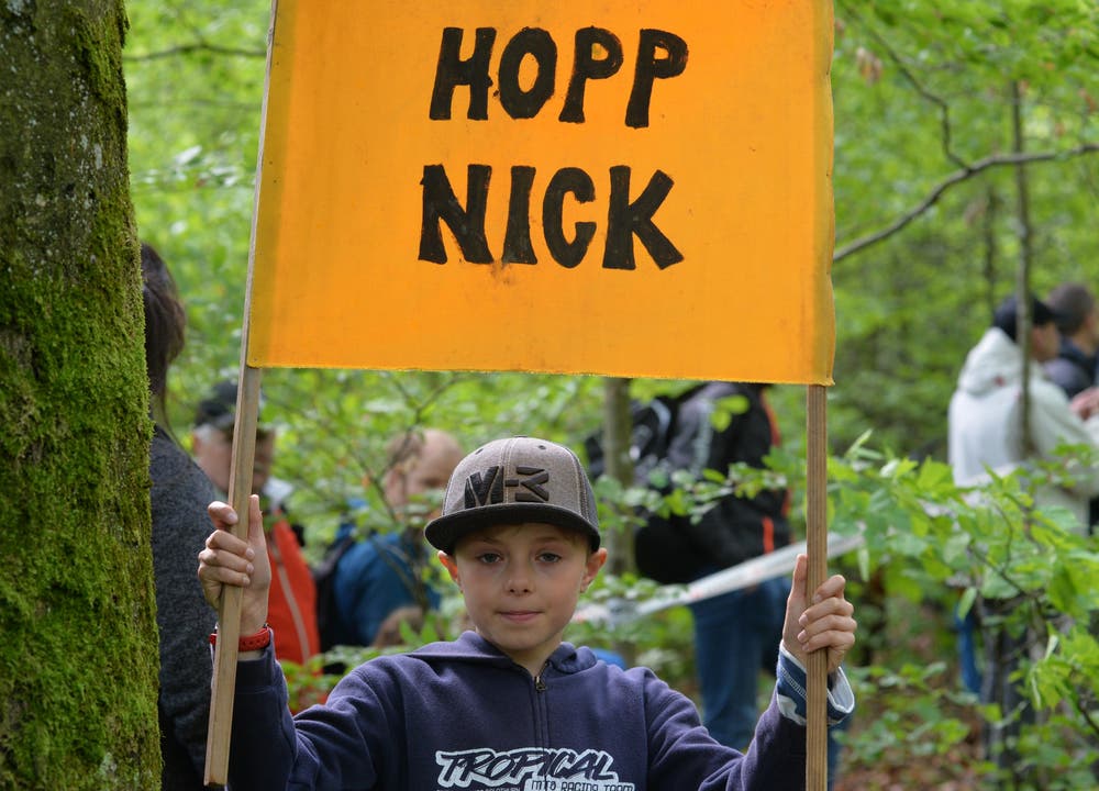 Ein Fan des Lokalmatadors Nick Burki.