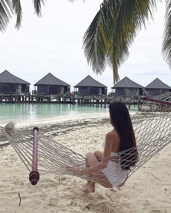 Juli 2018: Jastina Doreen Riederer macht Ferien auf den Malediven.