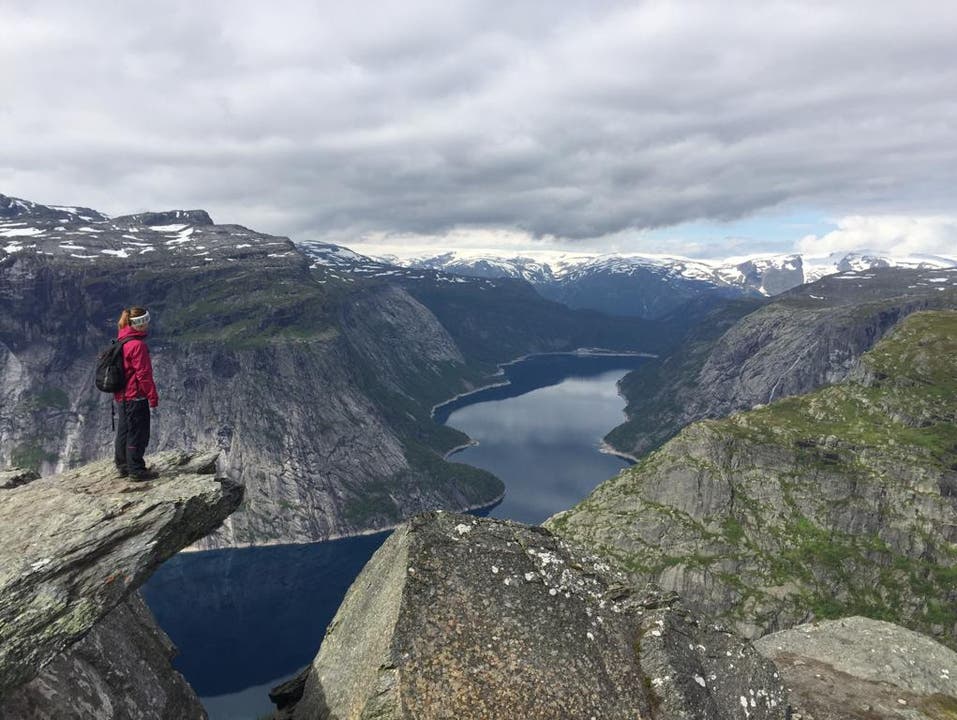 Beim Wandern in Norwegen.