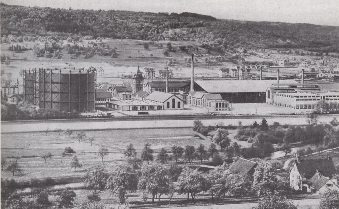So sah das Gaswerk von Oberengstringen aus, betrachtet um 1908.