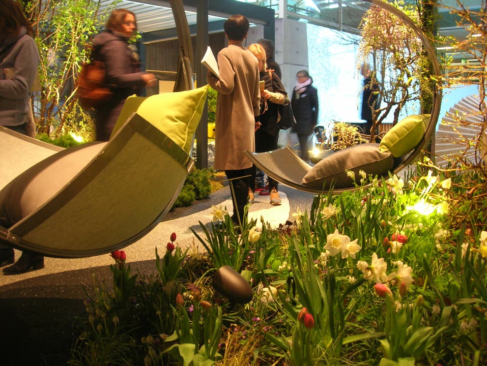 Die Möbel im digitalen Garten stammen aus dem 3-D-Drucker.