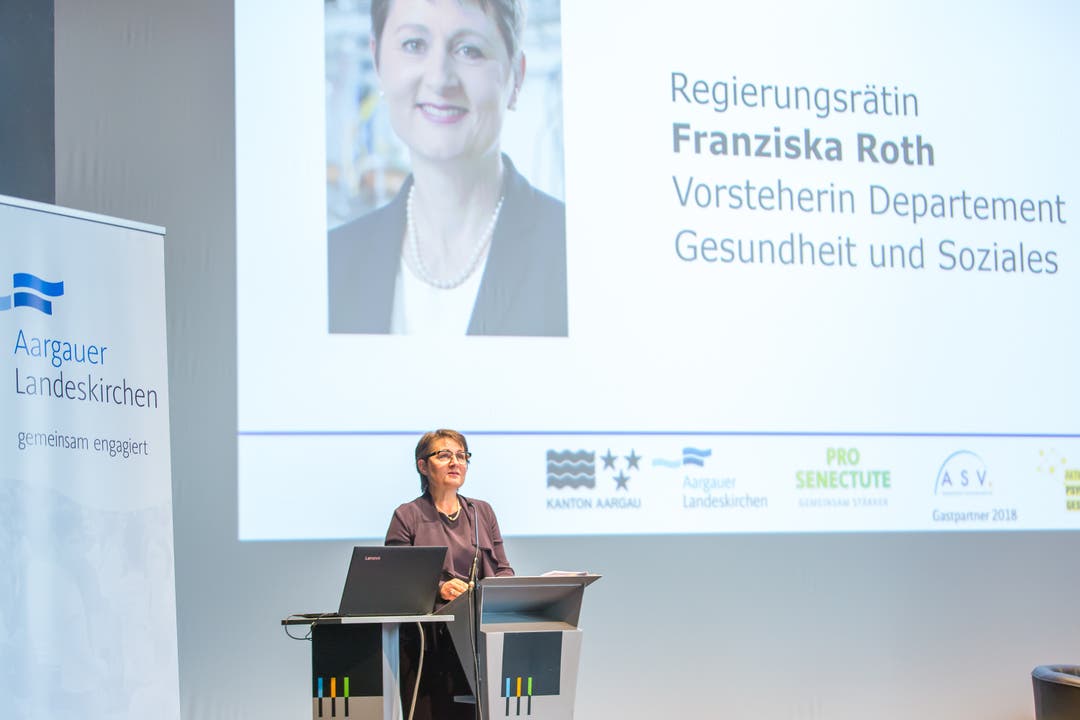 Regierungsrätin Franziska Roth überbrachte die Grussworte der Aargauer Regierung.