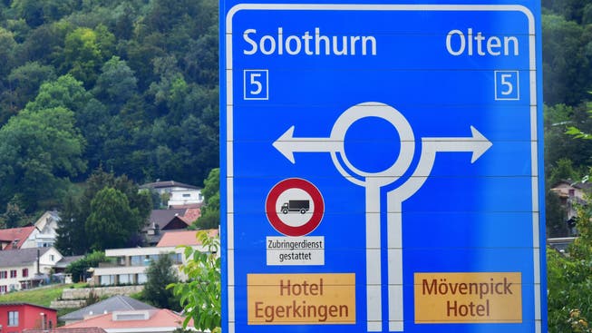 Egerkingens Standort bei der Autobahnausfahrt ist optimal, doch müsste er besser vermarktet werden.