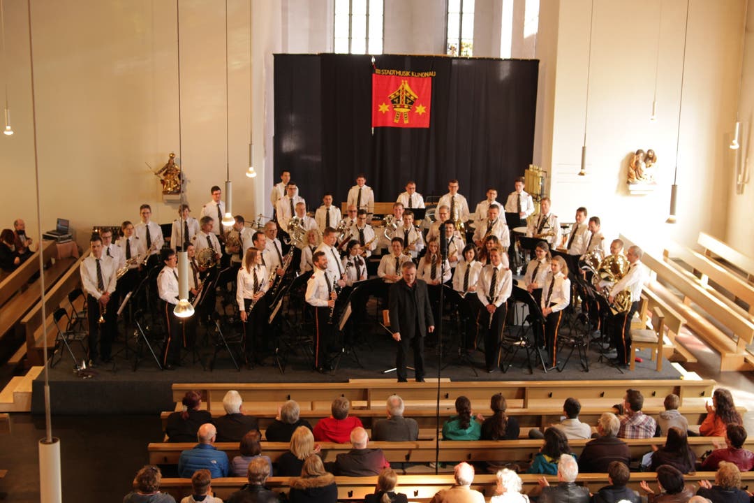 Die Stadtmusik Klingnau, hier in der katholischen Kirche, ist für ihr musikalisches Können bekannt.