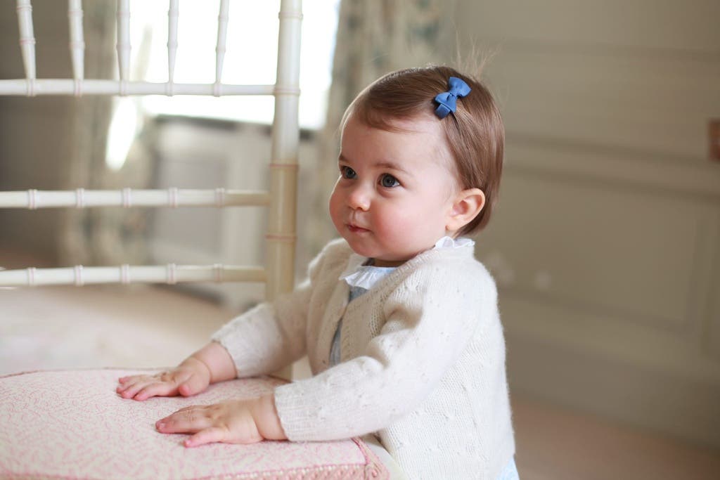 Prinzessin Charlotte anlässlich ihres ersten Geburtstages (Mai 2016).