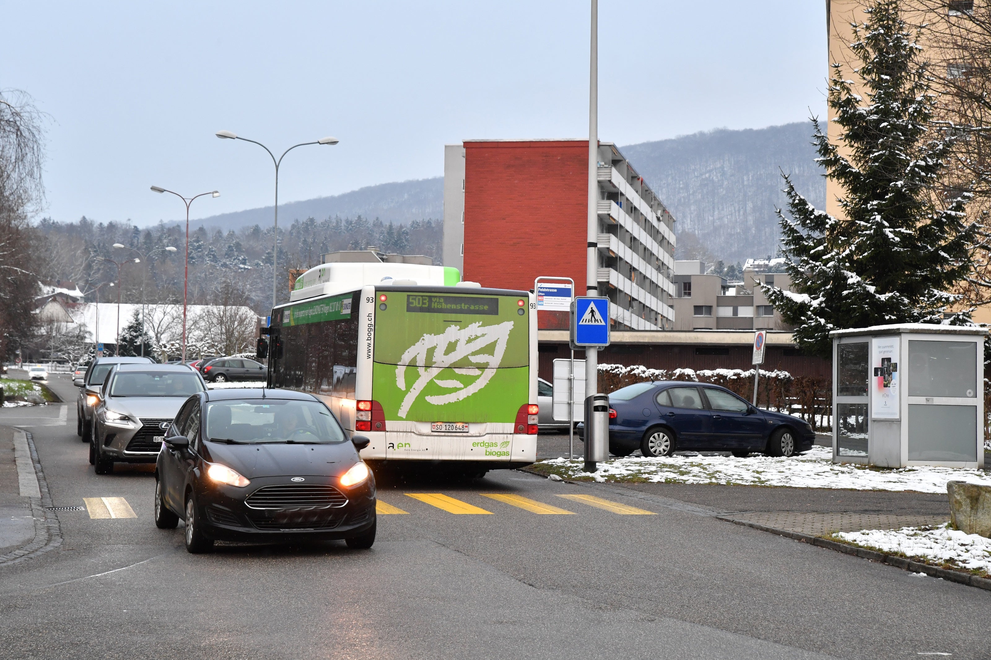 Bildstrecke - Provisorische Bushaltestellen Auf Der Linie 503 In Olten