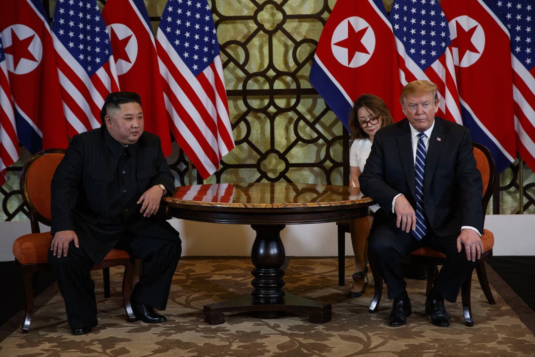 Impressionen vom Gipfeltreffen zwischen Donald Trump und Kim Jong Un in Hanoi.