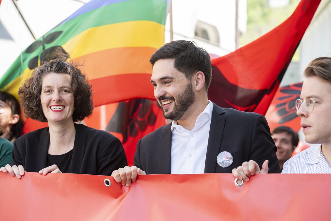 Lelia Hunziker (links) und Florian Vock (rechts) wollen für die SP in den Nationalrat.