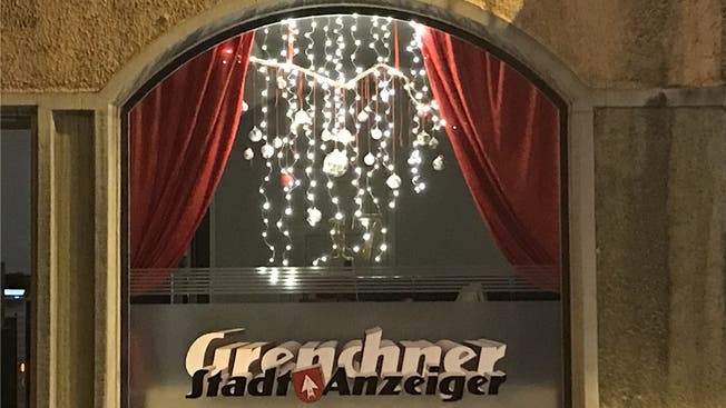 Adventsfenster 2018: Am 17. Dezember laden der «Grenchner Stadtanzeiger» und das «Grenchner Tagblatt» zum Apéro.