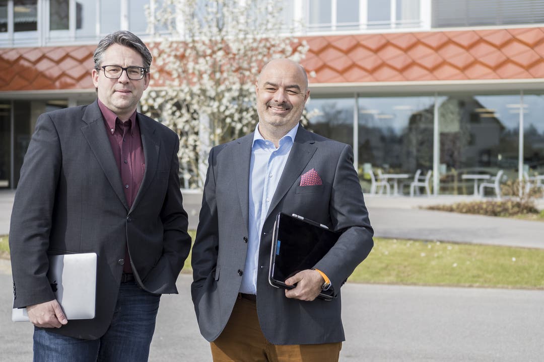 Die Gründer des Vergleichsdienstes: Tobias Pflugshaupt-Trösch (Helvetic Care AG) und Martin Spinnler (Helvetic Care AG). .
