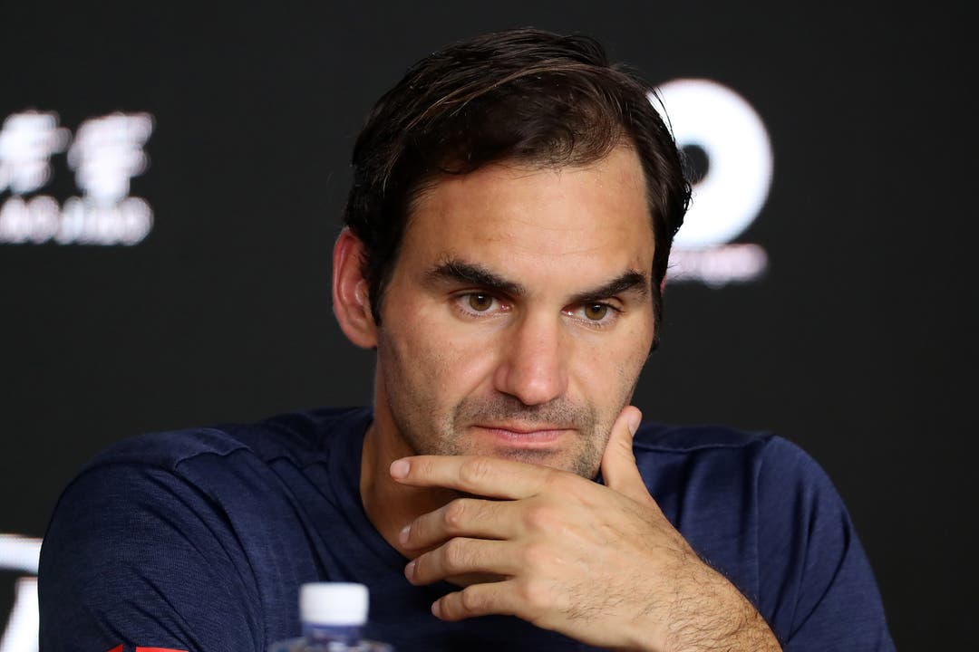 Federer nach der Niederlage an der Pressekonferenz.
