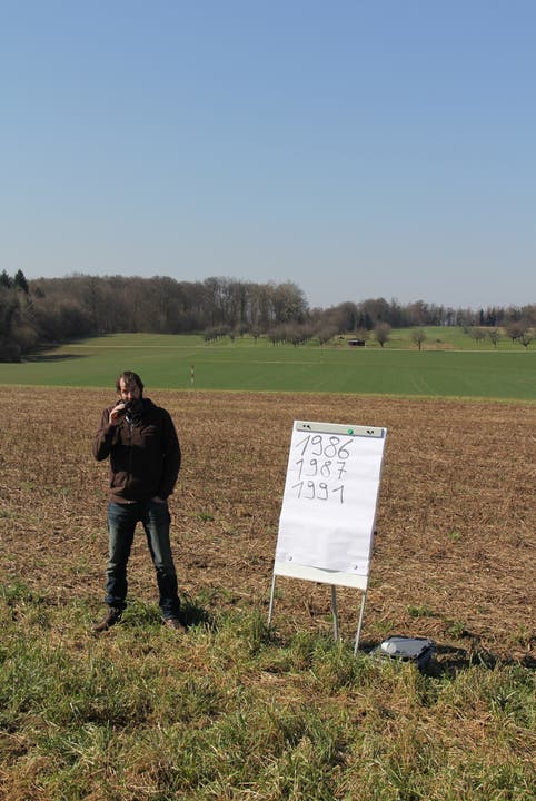 Landwirt Ruedi Brunner mobilisierte bereits im März gegen 150 Leute, um gemeinsam gegen die Salzgwinnungs-Pläne zu demonstrieren.