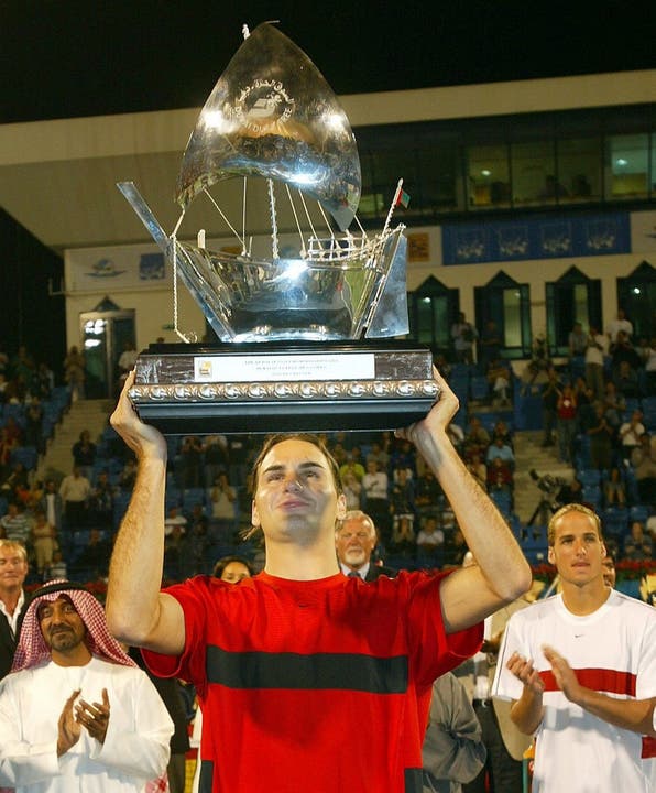 13. Titel in Dubai 2004 Feliciano Lopez, 4:6, 6:1, 6:2