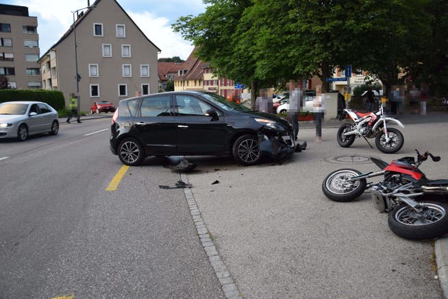 Der Motorradlenker war korrekt unterwegs, als ihn das Auto erfasste.