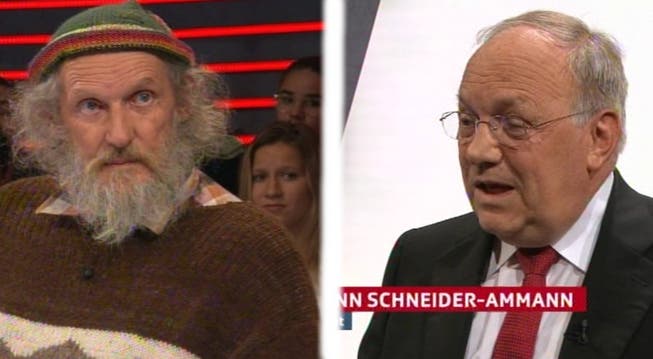 Initiant Armin Capaul und Bundesrat Johann Schneider-Ammann treten gegen einander an.