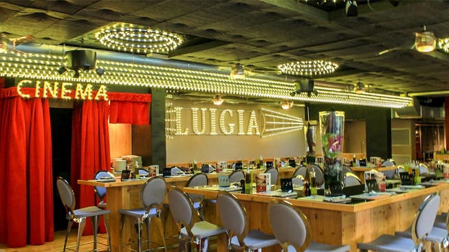 Ein Merkmal der Luigia-Restaurants: Ein Mini-Kino für die jungen Gäste.