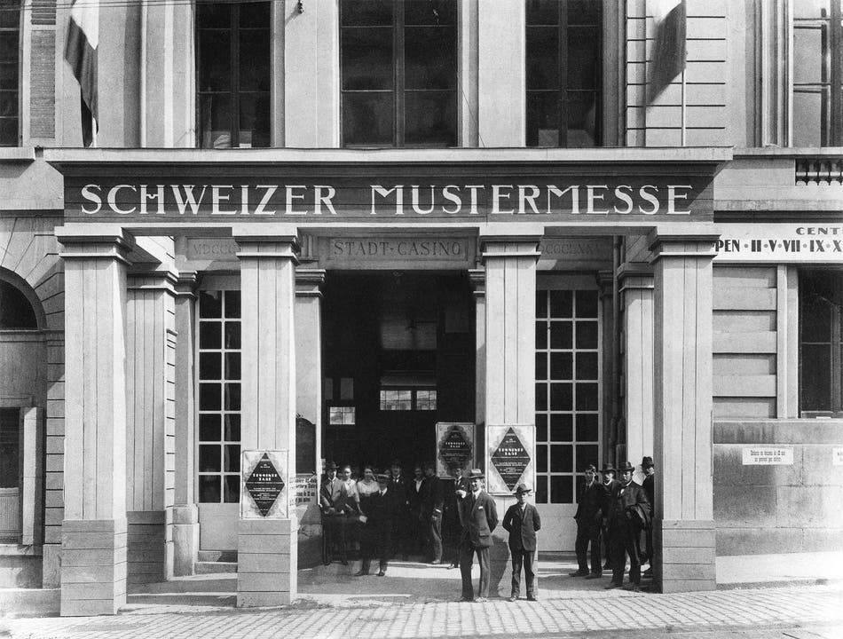 MUBA 1917: Erste Schweizer Mustermesse im Basler Stadtcasino