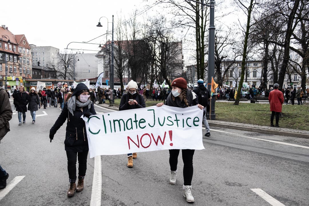 Oltner war in Kattowitz an Klimakonferenz In Kattowitz nahmen die Jugendlichen an der Demonstration teil.