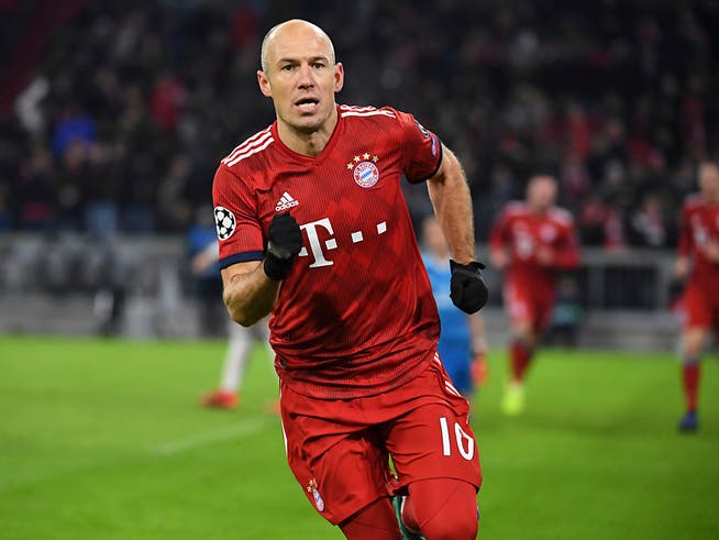 Bewies in der Champions League, dass noch mit ihm zu rechnen ist: Bayern-Stürmer Arjen Robben