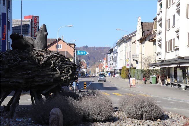 "Masterplan Landstrasse": In der nächsten Etappe wird die Strasse vom Rabenkreisel bis zur Grenze zu Baden saniert.