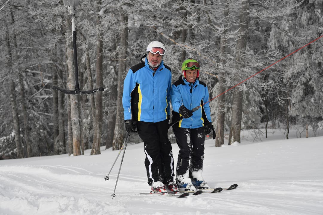  Urs Brotschi (links) vom Skiclub Selzach