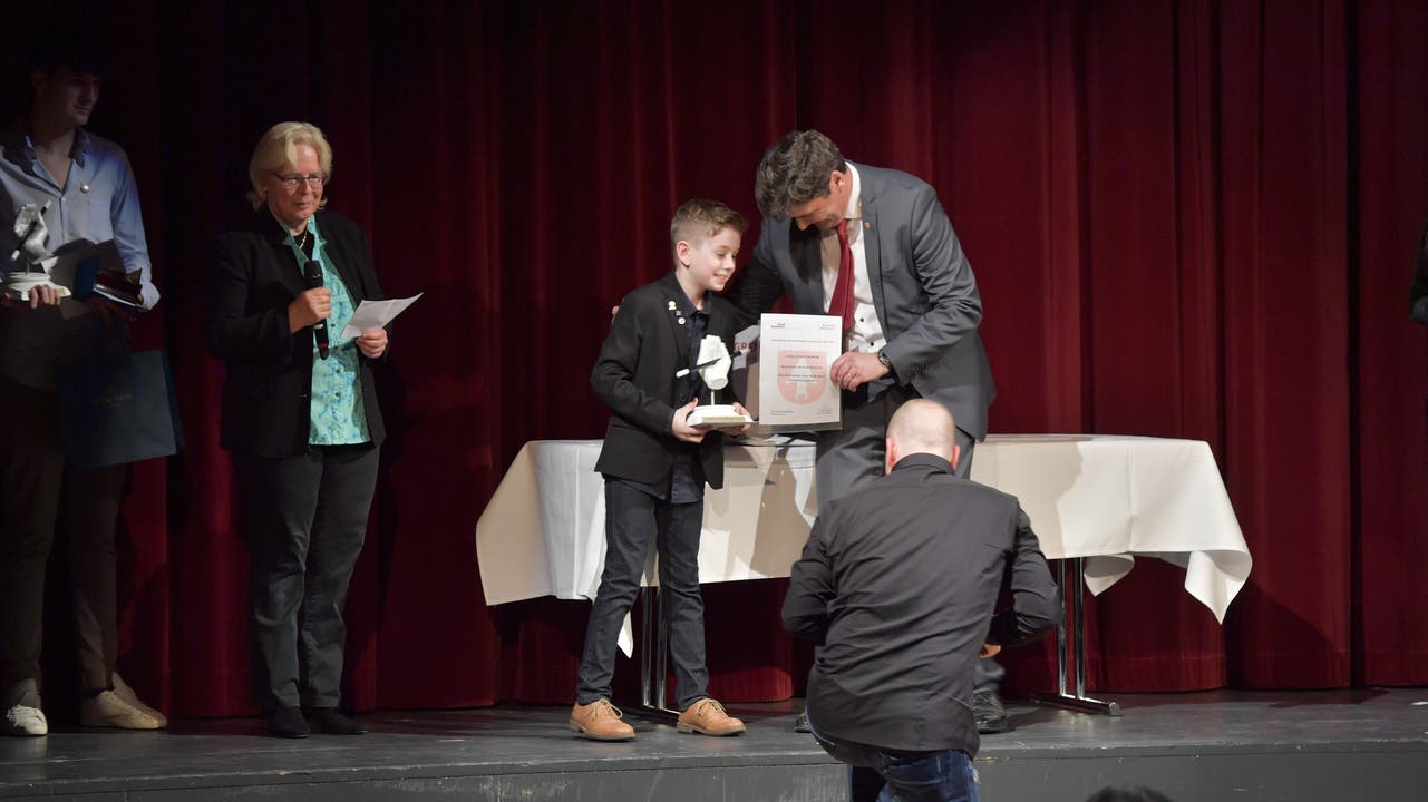  Der 12-jährige "Magic Maxl" erhält einen Spezialpreis der Stadt Grenchen