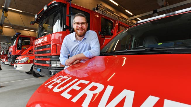 Philipp Stierli, Präsident des alten und möglicherweise auch neuen kantonalen Feuerwehrverbandes.