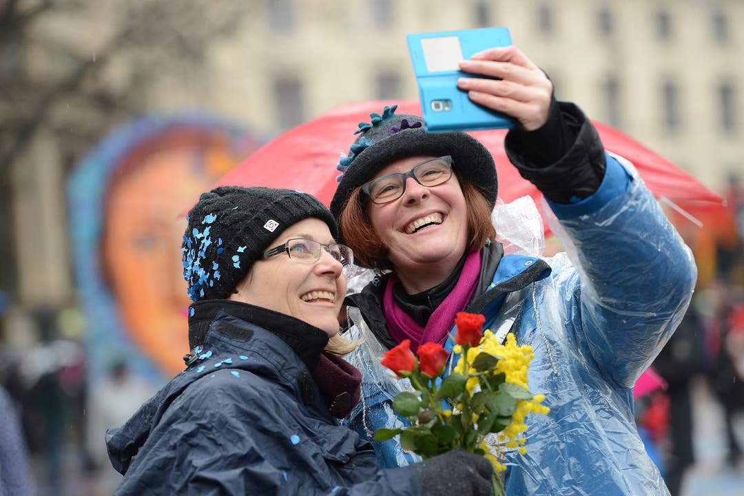 Selfies an der Basler Fasnacht