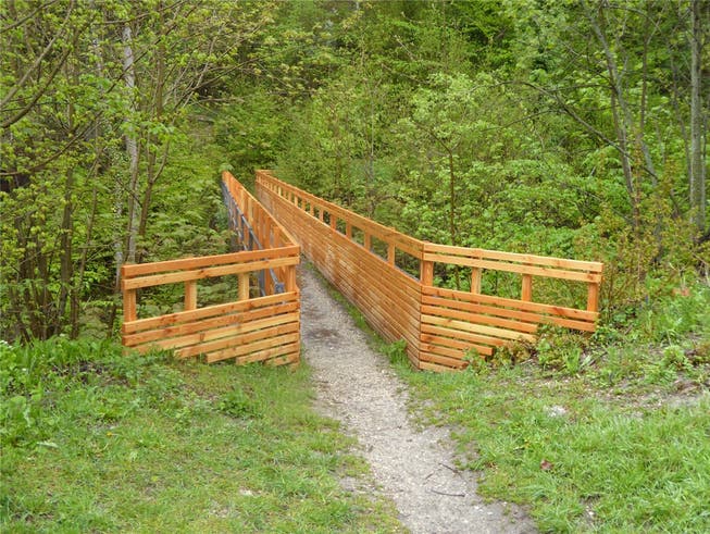 Der sanierte «Lange Steg», ein attraktiver Ausgangsort zum Holzweg.