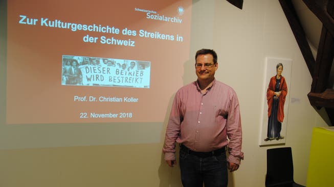Christian Koller referierte im Kultur-Historischen Museum in Grenchen,