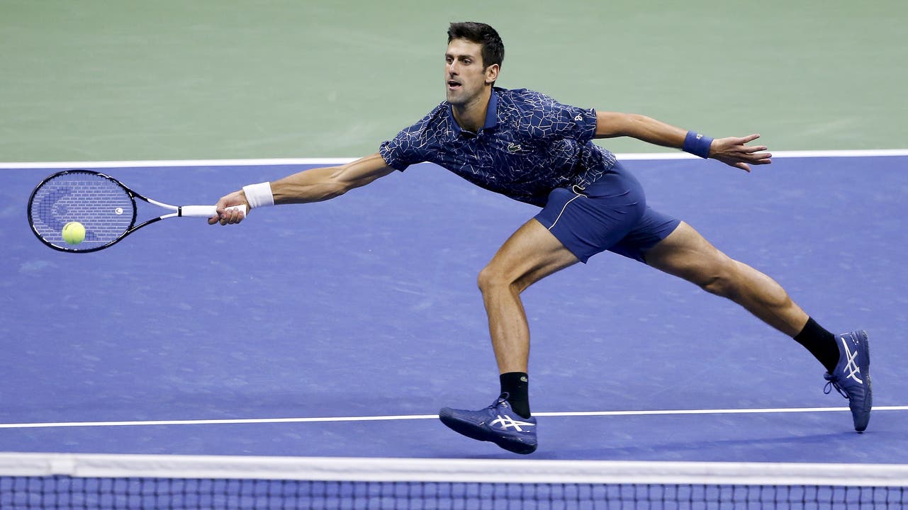 Novak Djokovic auf seinem Weg zum Titel gegen Juan Martin Del Potro.
