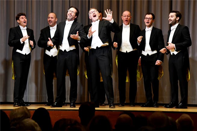 Die A-cappella-Gruppe The Singing Pinguins unterhielt das Publikum mit viel Humor und Gesang.