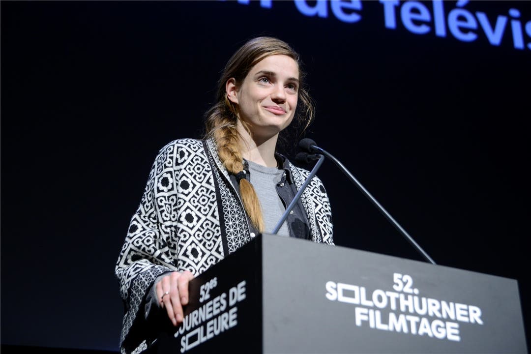 Verleihung Schweizer Fernsehfilmpreis 2018: Noémie Schmidt erhielt den Preis für die beste Hauptrolle.