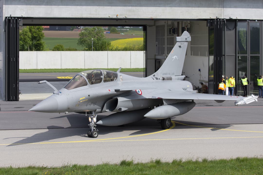 Die Schweizer Armee testet in Payerne den französischen Kampfjet Rafale.